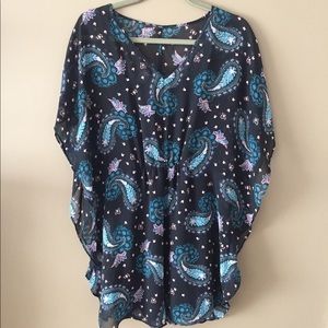 Express Paisley print Caftan dress